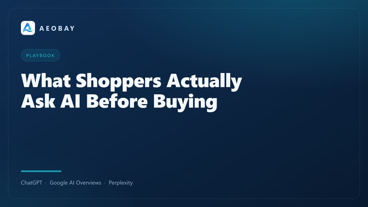 What Buyers Actually Ask AI Before Buying — And Why It Matters for Your Brand